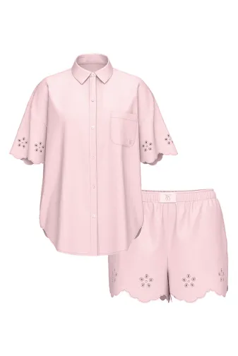 ПІЖАМА БАВОВНА КОРОТКА PUREST PINK EMBR Victoria`s Secret