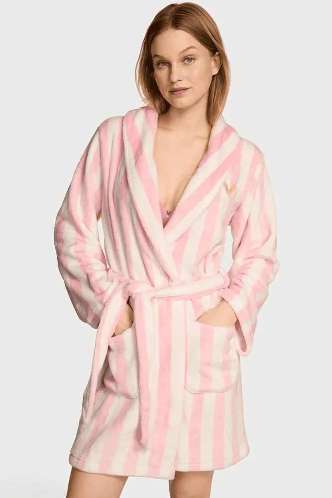 ХАЛАТ ТЕПЛИЙ PINK STRIPE ANGEL Victoria`s Secret