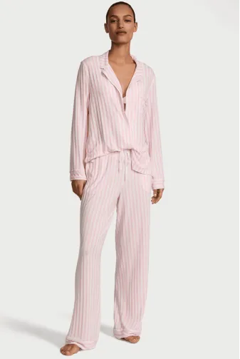 ПІЖАМА МОДАЛ ДОВГА PINK STRIPE Victoria`s Secret