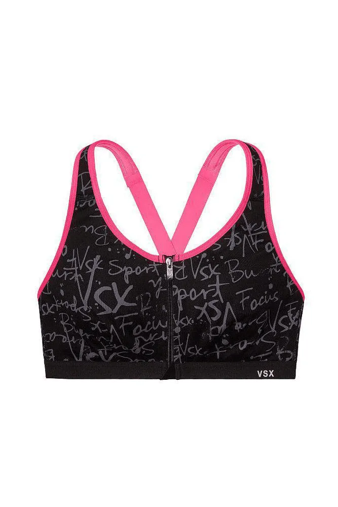 СПОРТИВНИЙ ТОП НА ЗАМКУ BLACK LOGO Victoria`s Secret