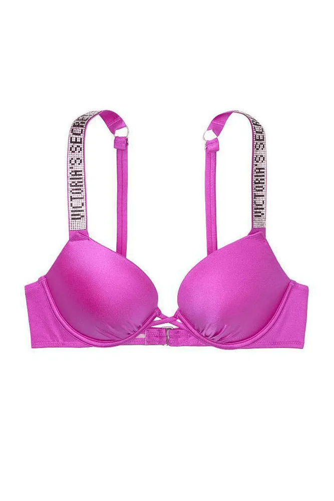 КУПАЛЬНИК ЗІ СТРАЗАМИ ПОДВІЙНИЙ ПУШ-АП FUCHSIA Victoria`s Secret