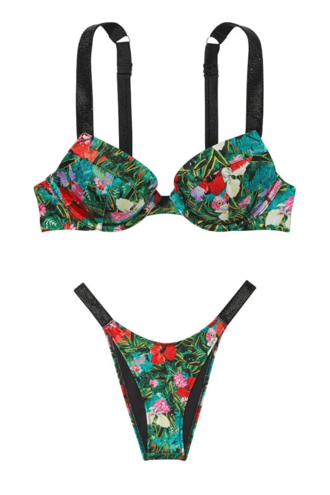 КУПАЛЬНИК ЗІ СТРАЗАМИ ПУШ-АП TROPIC Victoria`s Secret