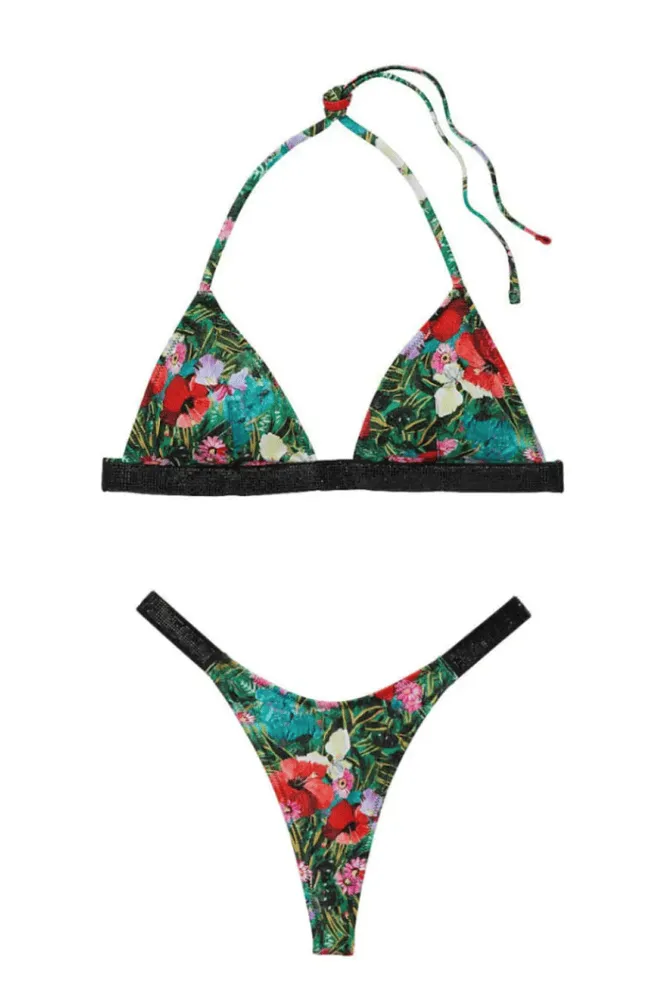 КУПАЛЬНИК ЗІ СТРАЗАМИ ТРИКУТНИКИ TROPIC Victoria`s Secret