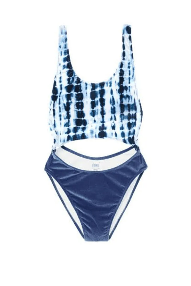 КУПАЛЬНИК СУЦІЛЬНИЙ ВЕЛЮРОВИЙ BLUE OMBRE Victoria`s Secret