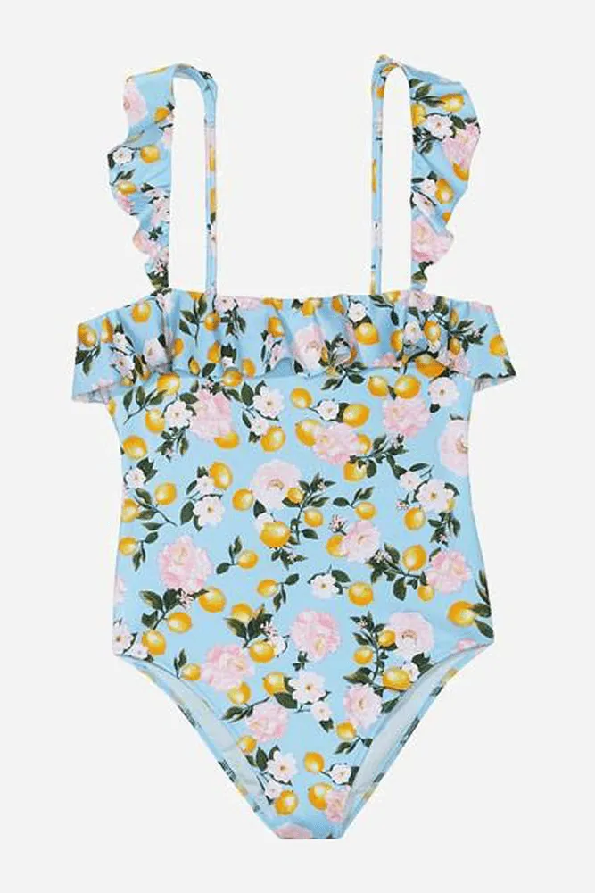 КУПАЛЬНИК СУЦІЛЬНИЙ З РЮШАМИ BLUE LEMON Victoria`s Secret