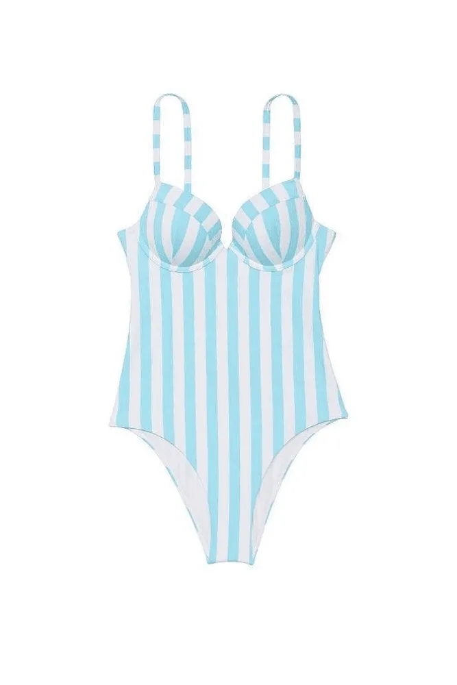КУПАЛЬНИК СУЦІЛЬНИЙ З ЧАШКАМИ BLUE STRIPE Victoria`s Secret