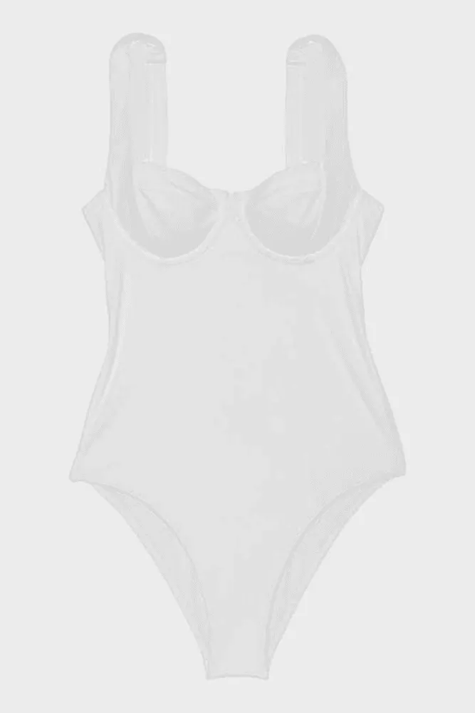 КУПАЛЬНИК СУЦІЛЬНИЙ З ЧАШКАМИ WHITE UNL Victoria`s Secret