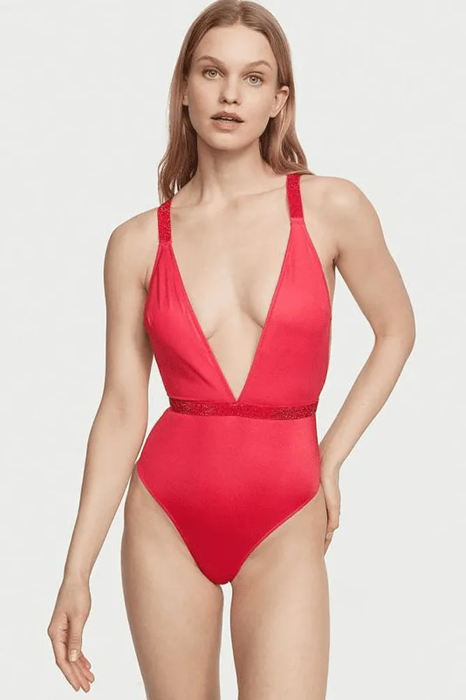 КУПАЛЬНИК СУЦІЛЬНИЙ ЗІ СТРАЗАМИ ГАРТЕР STRAWBERRY Victoria`s Secret