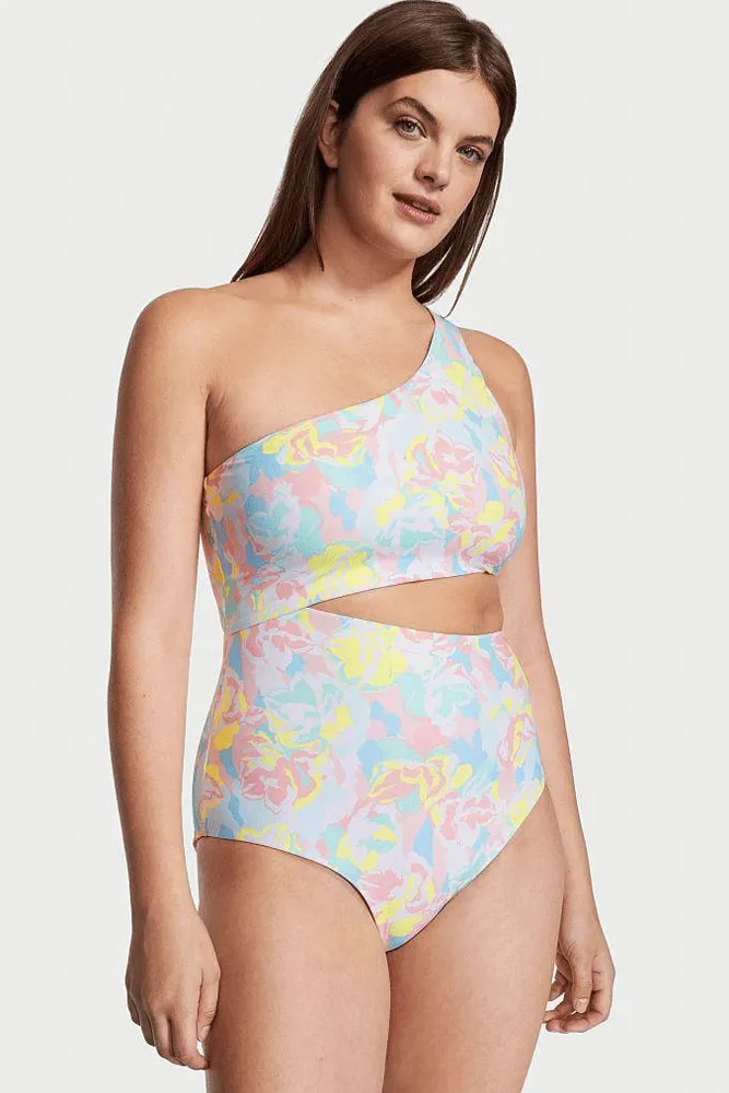 КУПАЛЬНИК СУЦІЛЬНИЙ НА ОДНЕ ПЛЕЧЕ NEON/FLORAL Victoria`s Secret
