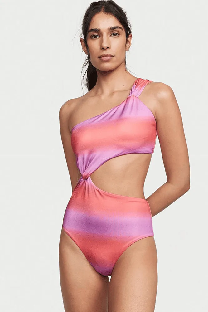 КУПАЛЬНИК СУЦІЛЬНИЙ НА ОДНЕ ПЛЕЧЕ PINK OMBRE Victoria`s Secret