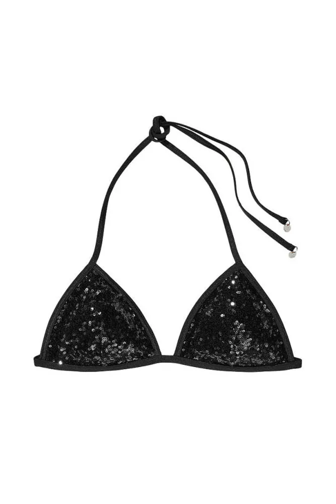 КУПАЛЬНИК ТРИКУТНИКИ BLACK SEQUING Victoria`s Secret