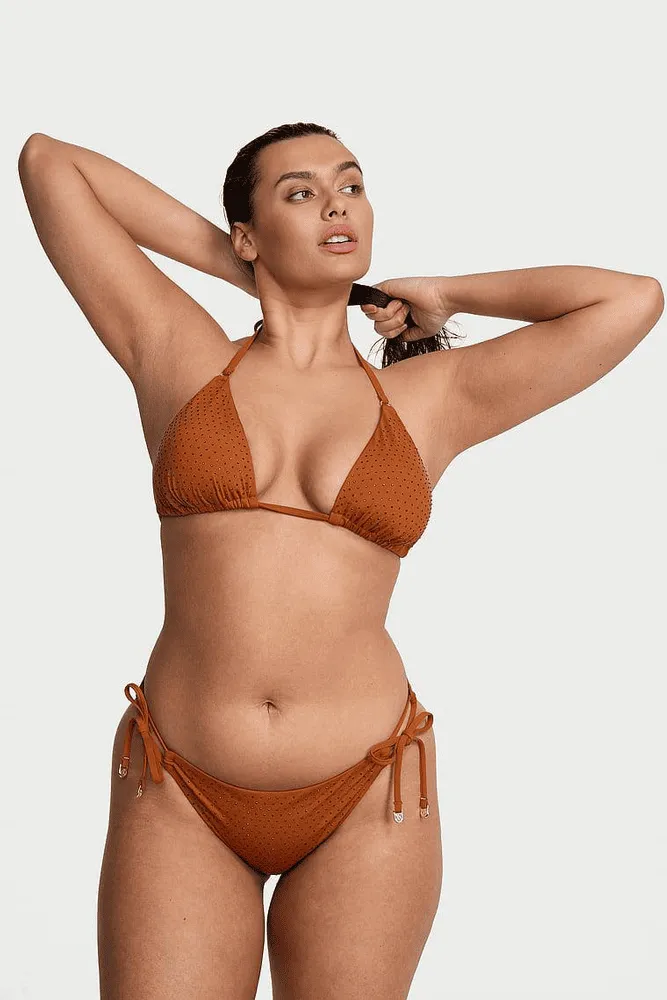 КУПАЛЬНИК ЗІ СТРАЗАМИ ТРИКУТНИКИ CINNAMON EMBL Victoria`s Secret