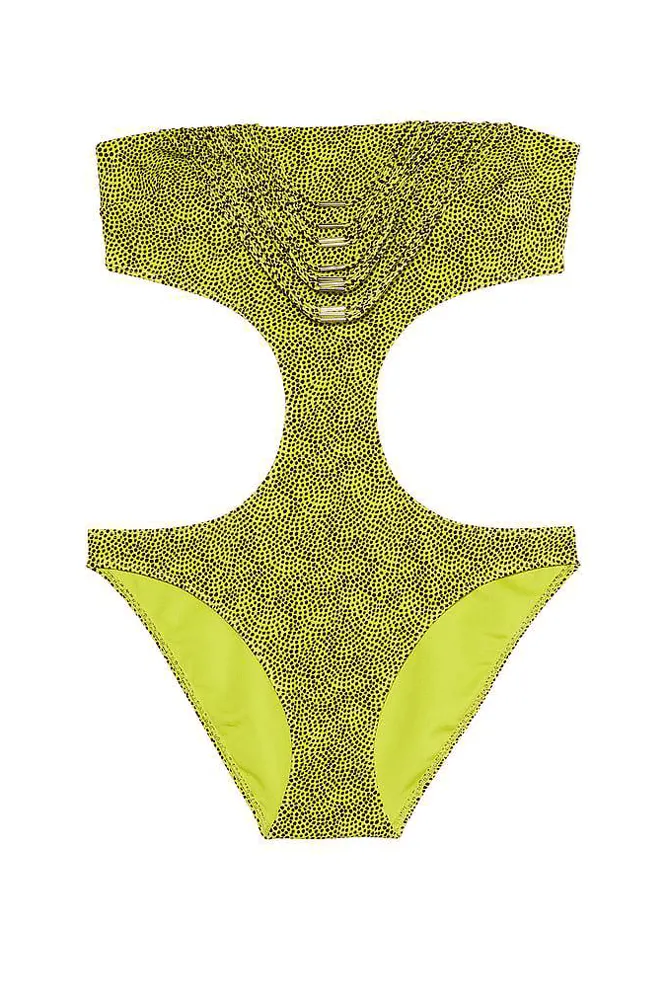 КУПАЛЬНИК СУЦІЛЬНИЙ З ВИРІЗОМ YELLOW DOT Victoria`s Secret