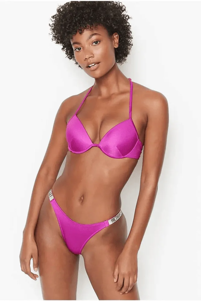 КУПАЛЬНИК ЗІ СТРАЗАМИ ПУШ-АП FUCHSIA BACK Victoria`s Secret