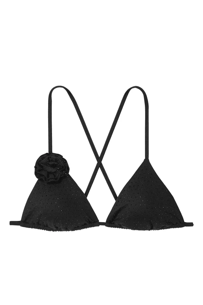 КУПАЛЬНИК ЗІ СТРАЗАМИ ТРИКУТНИКИ BLACK ROSE EMBL Victoria`s Secret