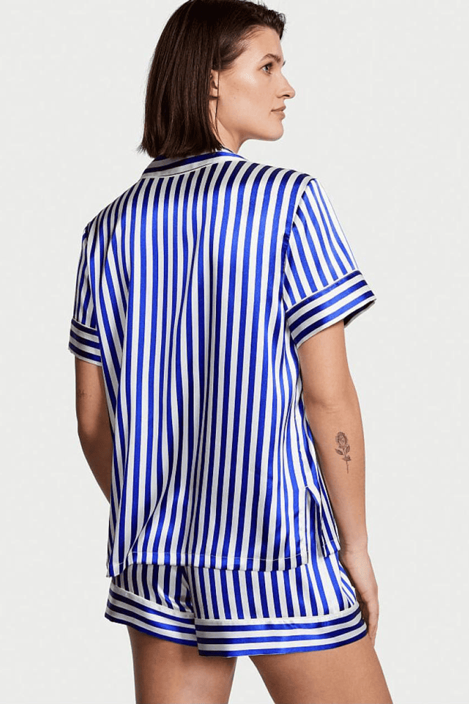 ПІЖАМА САТИН КОРОТКА BLUE STRIPE Victoria`s Secret ПІЖАМА САТИН КОРОТКА BLUE STRIPE Victoria`s Secret
