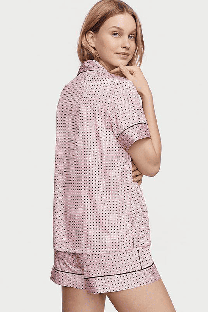ПІЖАМА САТИН КОРОТКА PINK PRINT Victoria`s Secret ПІЖАМА САТИН КОРОТКА PINK PRINT Victoria`s Secret