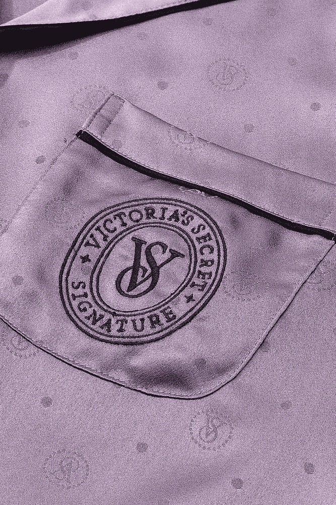 ПІЖАМА САТИН КОРОТКА PLUM LOGO Victoria`s Secret ПІЖАМА САТИН КОРОТКА PLUM LOGO Victoria`s Secret