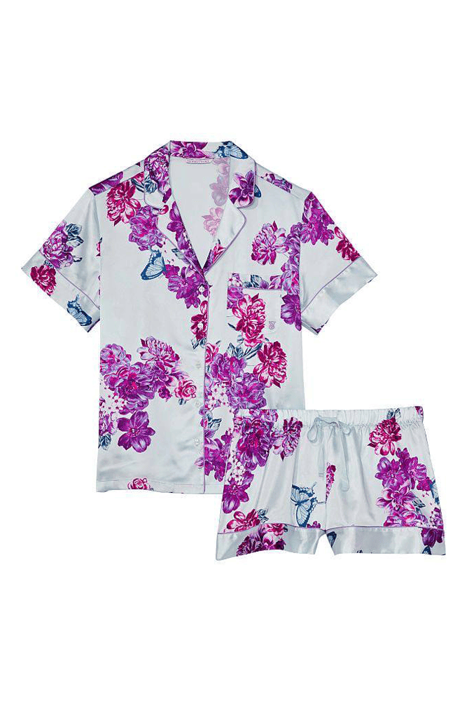ПІЖАМА САТИН КОРОТКА WHITE FLORAL Victoria`s Secret ПІЖАМА САТИН КОРОТКА WHITE FLORAL Victoria`s Secret