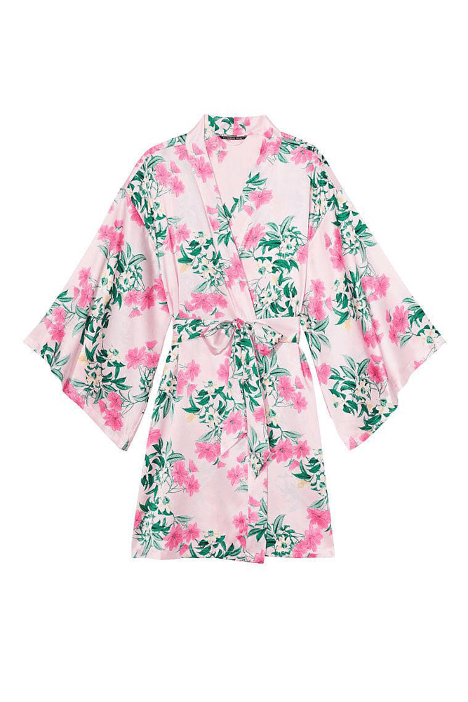 ПІЖАМА ШОВКОВИЙ НАБІР PINK/FLOWERS Victoria`s Secret