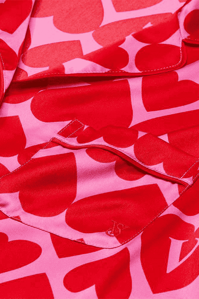 ПІЖАМА САТИН ДОВГА RED PINK HEARTS Victoria`s Secret ПІЖАМА САТИН ДОВГА RED PINK HEARTS Victoria`s Secret