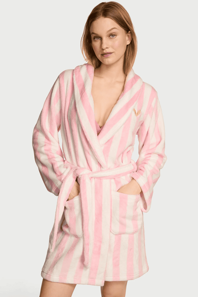 ХАЛАТ ТЕПЛИЙ PINK STRIPE ANGEL Victoria`s Secret ХАЛАТ ТЕПЛИЙ PINK STRIPE ANGEL Victoria`s Secret