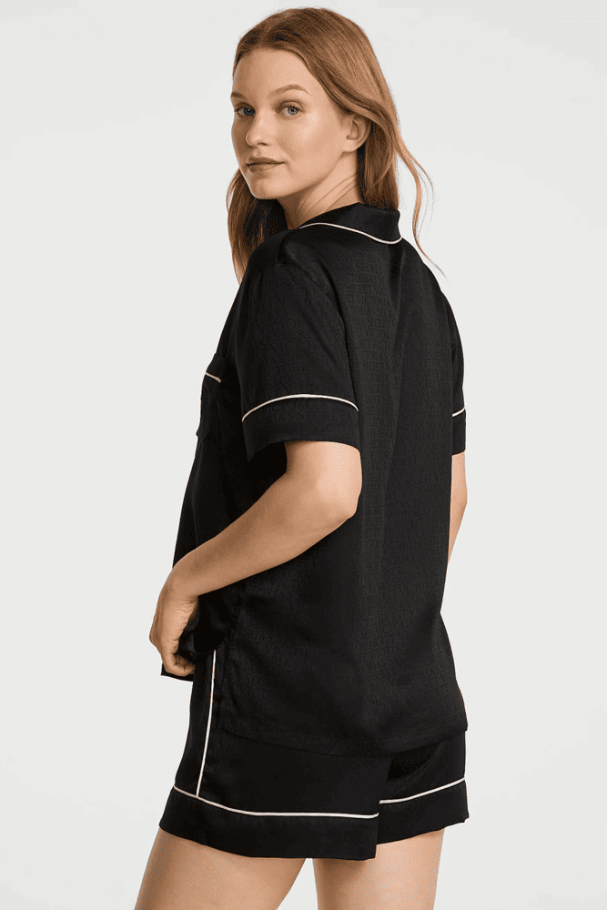 ПІЖАМА САТИН КОРОТКА BLACK VS LOGO Victoria`s Secret ПІЖАМА САТИН КОРОТКА BLACK VS LOGO Victoria`s Secret