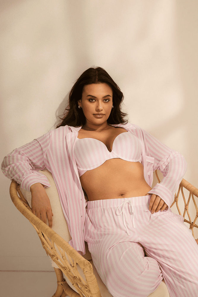 ПІЖАМА МОДАЛ ДОВГА PINK STRIPE Victoria`s Secret